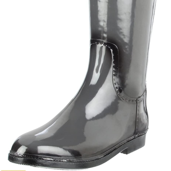 NEW DAV GRAY KNEE HIGH RUBBER RAIN BOOTS SIZE 11 - Picture 12 of 16